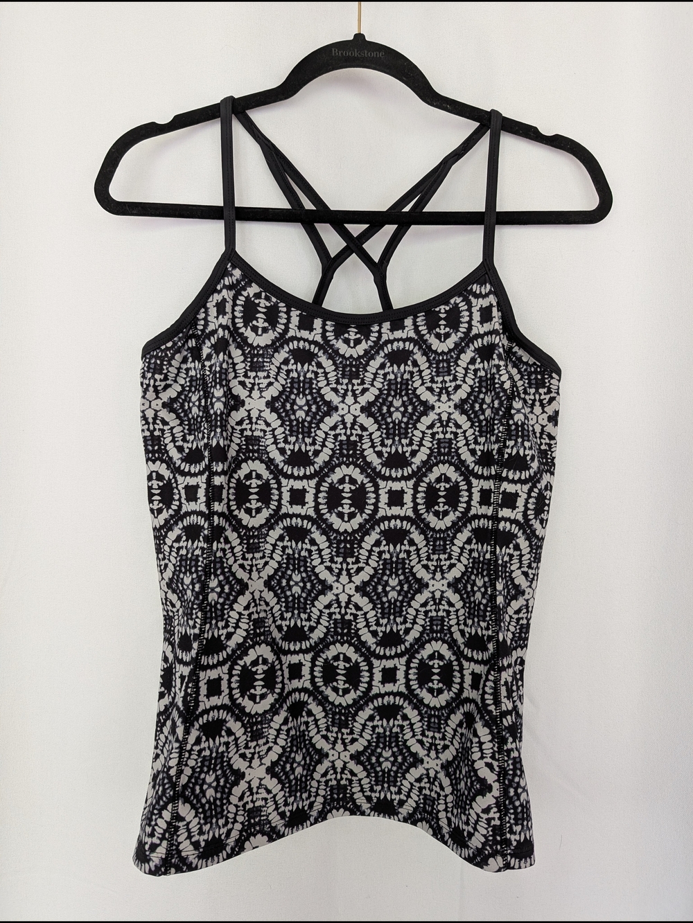 Athleta Black & White Strappy Geometric Camisole